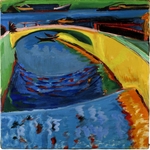 Kirchner, Ernst Ludwig - Bridge at the mouth of the river Prießnitz