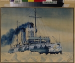 Anonymous - Icebreaker Krasin among ice floes in the Barents Sea
