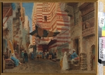 Makovsky, Konstantin Yegorovich - On the Street of Cairo