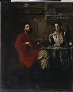 Nevrev, Nikolai Vasilyevich - Homely scene of peasant life