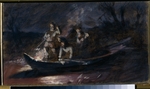 Perov, Vasili Grigoryevich - Night spear fishing