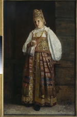 Sedov, Grigori Semyonovich - Woman from Kursk in traditional Russian clothing