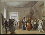 Fedotov, Pavel Andreyevich - Police Commissary's Reception Room the Night Before a Holiday
