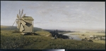 Orlovsky, Vladimir Donatovich - Ukrainian landscape with windmill