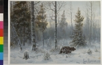 Muravyov, Count Vladimir Leonidovich - Bear in the winter forest