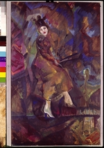 Yakulov, Georgi Bogdanovich - Portrait of Panna Paskevich