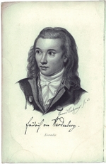 Eichens, Friedrich Eduard - Portrait of the poet Novalis (1772-1801)