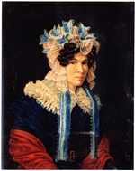 Bestuzhev, Nikolai Alexandrovich - Portrait of Lyubov Ivanovna Stepovaya (1783-1858)
