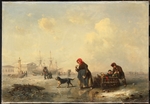 Hildebrandt, Ferdinand Theodor - Neva in Saint Petersburg in Winter