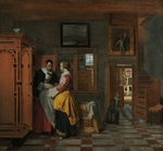 Hooch, Pieter, de - Interior with Women beside a Linen Chest