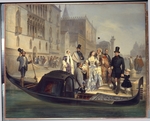Carlini, Giulio - The Tolstoy Family in Venice