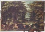 Coninxloo, Gillis, van - Landscape with Leto and Peasants of Lykia