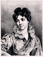 Rezvoy, Modest Dmitryevich - Portrait of Countess Praskovya Petrovna Kutaysova (1784-1870)