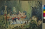 Vasnetsov, Viktor Mikhaylovich - Underwater Kingdom. Stage design for the opera Rusalka by A. Dargomyzhsky