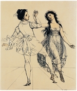 Schadow, Johann Gottfried - The dancing couple Maria and Salvatore Viganò