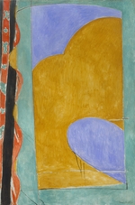 Matisse, Henri - Composition (The Yellow Curtain)