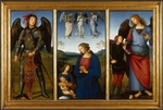 Perugino - Three Panels from an Altarpiece, Certosa