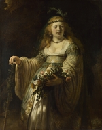 Rembrandt van Rhijn - Saskia van Uylenburgh in Arcadian Costume