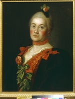 Antropov, Alexei Petrovich - Portrait of Countess Tatyana Alexeyevna Trubetskaya