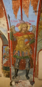 Bakhmatov, Ivan Yakovlevich - Saint Michael the Archangel. Fresco in the Cathedral of Our Lady of the Sign, Novgorod