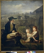 Quadal, Martin Ferdinand - Werther drawing children