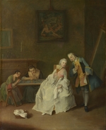 Longhi, Pietro - A Lady receiving a Cavalier
