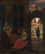 Hooch, Pieter, de - A Musical Party in a Courtyard