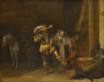 Quast, Pieter - A Man and a Woman in a Stableyard