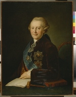 Miropolsky, Leonty Semyonovich - Portrait of Prince Alexander Alexeyevich Vyazemsky (1727-1793)