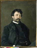 Serov, Valentin Alexandrovich - Portrait of the opera singer Angelo Masini (1844-1926)