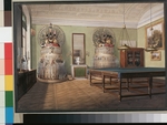 Hau, Eduard - Interiors of the Winter Palace. The Billiard Room of Emperor Alexander II