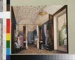 Hau, Eduard - Interiors of the Winter Palace. The Dressing Room of Empress Alexandra Fyodorovna