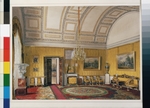 Hau, Eduard - Interiors of the Winter Palace. The First Reserved Apartment. The Yellow Salon of Grand Princess Maria Nikolayevna