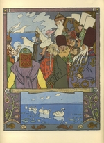 Bilibin, Ivan Yakovlevich - Ivan Tsarevich and Frog Princess