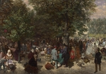 Menzel, Adolph Friedrich, von - Afternoon in the Tuileries Gardens