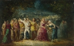Monticelli, Adolphe-Thomas-Joseph - Torchlight Procession