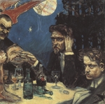 Gallen-Kallela, Akseli - The Symposium, (Study) Right; Jean Sibelius