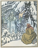 Bilibin, Ivan Yakovlevich - Illustration for the Fairy tale Morozko