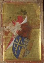 Wilton Master - The coat of arms of Richard II of England (The outside panel of the Wilton Diptych)