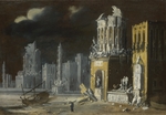 Nomé, François de - Fantastic Ruins with Saint Augustine and the Child