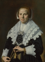 Hals, Frans I - Portrait of a Woman with a Fan