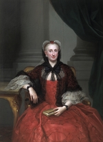 Mengs, Anton Raphael - Portrait of Maria Amalia of Saxony (1724-1760), Queen consort of Spain