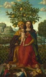 Girolamo dai Libri - The Virgin and Child with Saint Anne