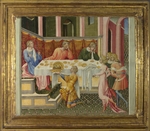 Giovanni di Paolo - The Head of John the Baptist brought to Herod (Predella Panel)