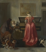 Ochtervelt, Jacob Lucasz. - Two Women and a Man making Music