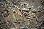 Assyrian Art - Ashurbanipal at the Battle of Til-Tuba