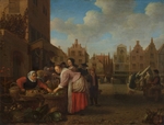 Sorgh, Hendrik Maertensz - View of the Great Market in Rotterdam