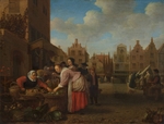 Sorgh, Hendrik Maertensz - View of the Great Market in Rotterdam