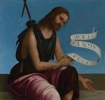 Costa, Lorenzo - Saint John the Baptist (High Altarpiece, Oratory of S. Pietro in Vincoli)