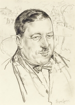 Grigoriev, Boris Dmitryevich - Portrait of the artist Ilya Mashkov